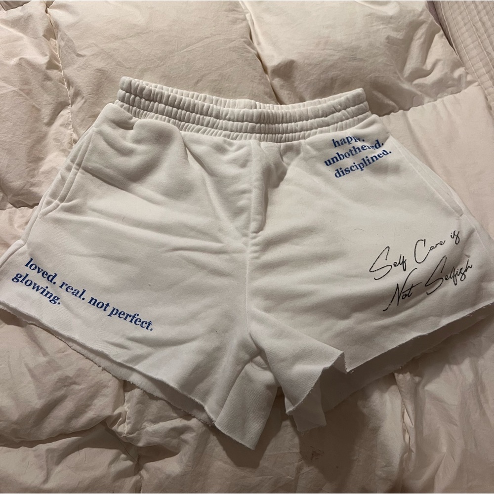 Self care sweat shorts